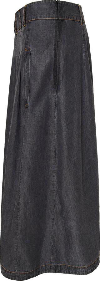 GILL nederdel i grå Tencel