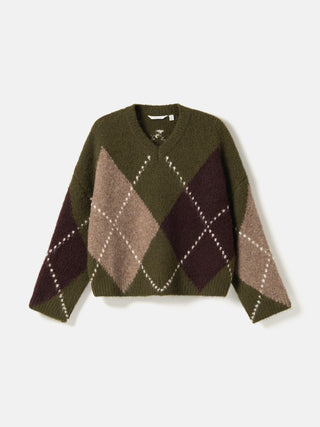 LAI KNIT sweater - Avocado Green Mix
