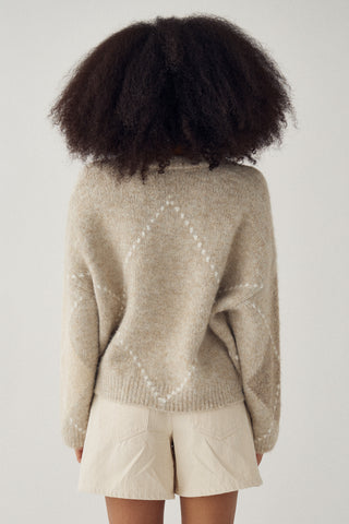 LAI KNIT sweater - Beige Mix