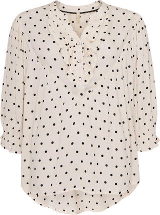 MAMIE bluse med prikker