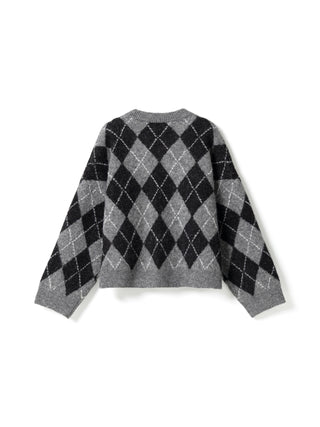 LAI KNIT sweater - Black Grey Mix