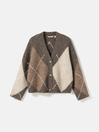 LAIANA KNIT cardigan - Ash Brown Mix