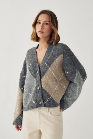 LAIANA KNIT cardigan - Grey Mix