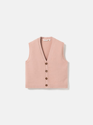 MARILYNN KNIT vest - Blush Pink