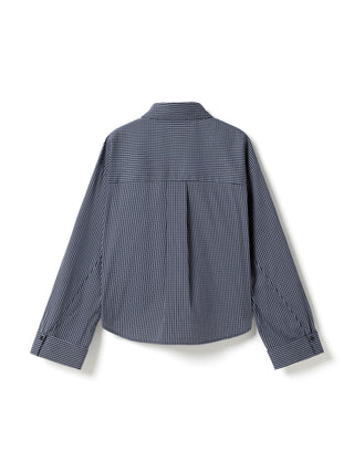 MARLON C Skjorte - Davy Navy Check