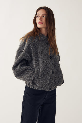 MARNIE jakke - Dark Grey Melange