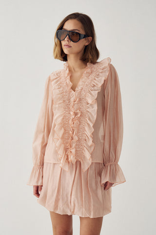 MYRTIA Bluse - Blush Rose