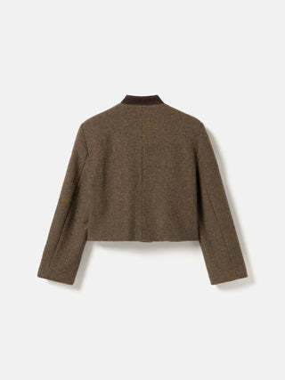 N-NOX BLAZER - Evalina Brown Check