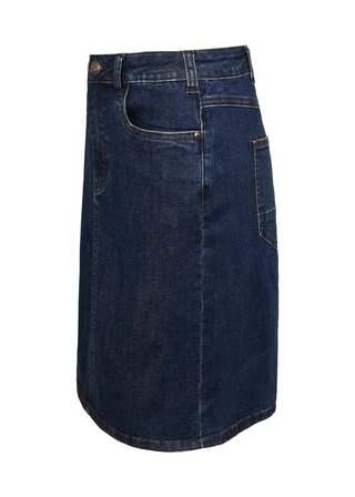 NINA Cowboy nederdel - Dark Blue
