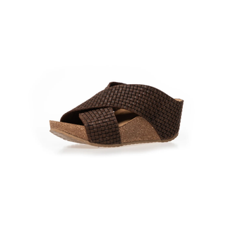 THE DANCE Sandal Dark Brown Suede
