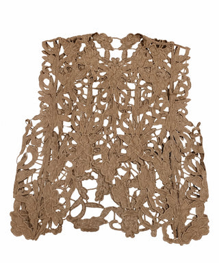 GUDRUN LACE TOP - Brown