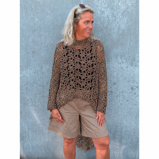 FRESA LACE TUNIC - Brown