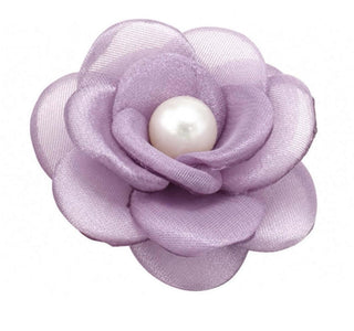 Button Cover FLOWER SILK Purple