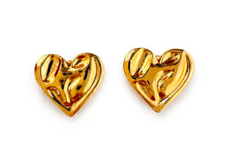 Button Cover HEART SOLID Gold