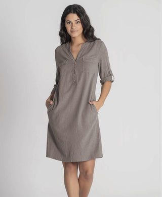 ELLA DRESS i Taupe