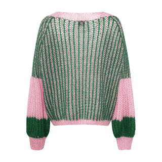 LIANA KNIT Sweater - Green Bubblegum