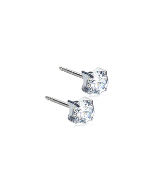ST Tiffany Øreringe 5 mm, CZ White