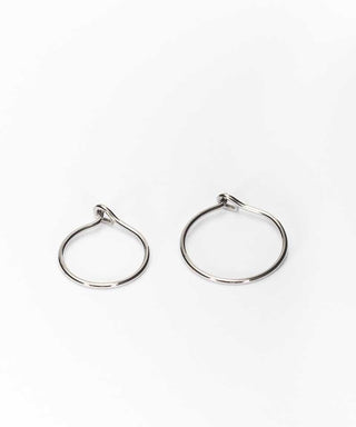 Ear Ring 12 mm, Natur Titanium