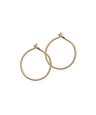 NT Ørering 12 mm, Guldfarvet