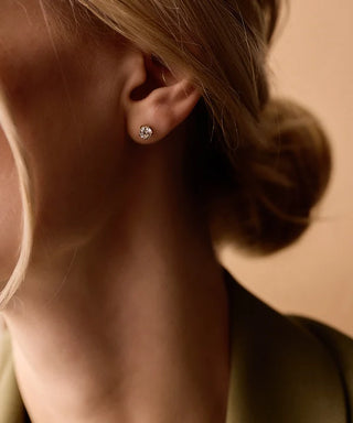 GT Tiffany Precious Øreringe 6 mm, CZ White