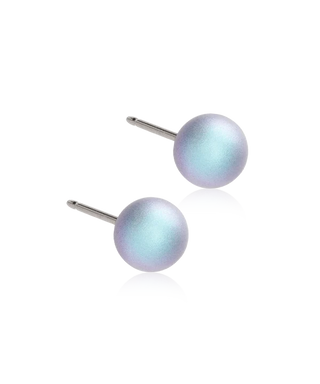 NT Pearl Øreringe 6 mm, Rainbow Shimmer